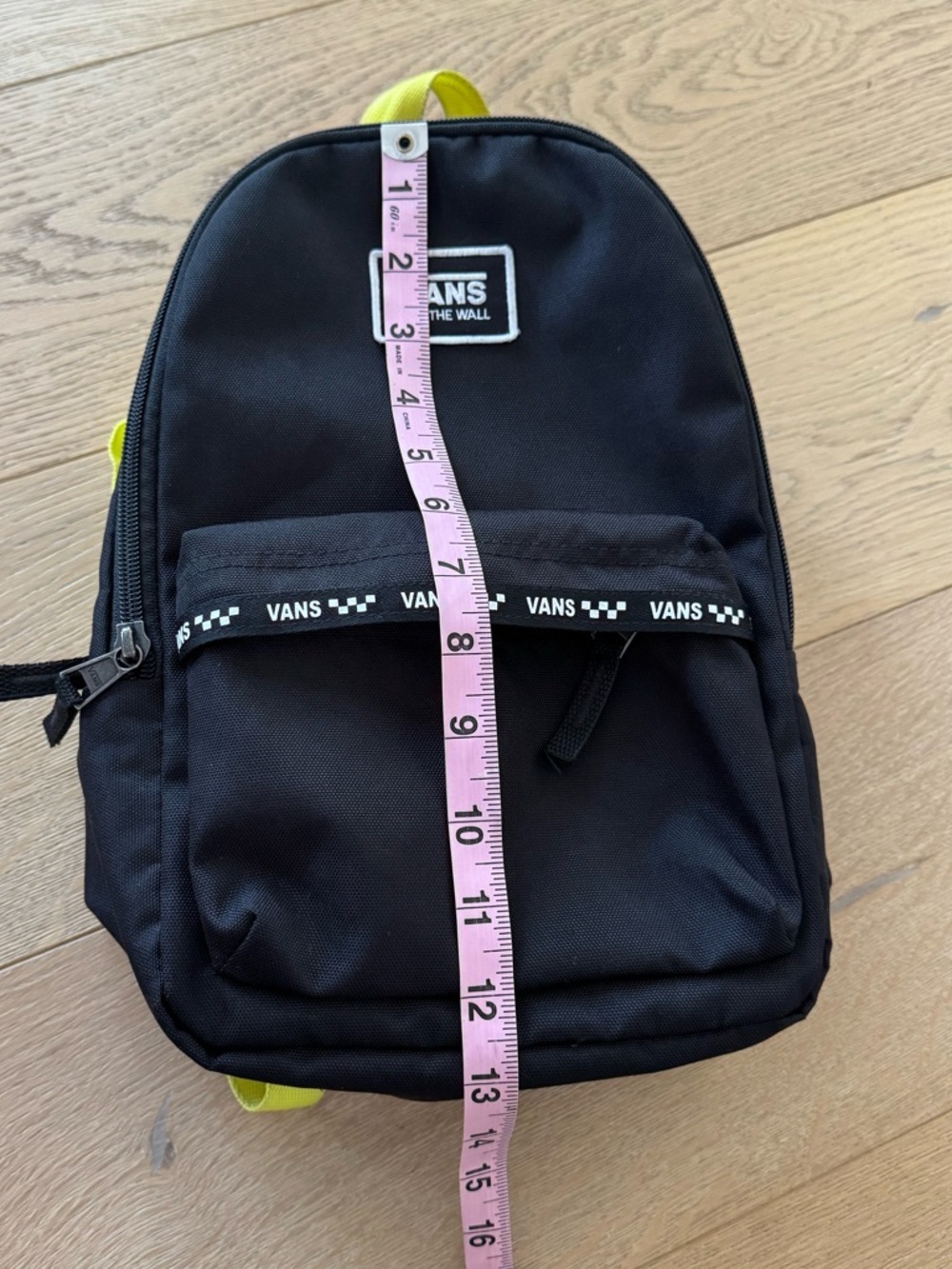 Vans Bounds Mini Backpack Black/Neon Green - Picture 8 of 11